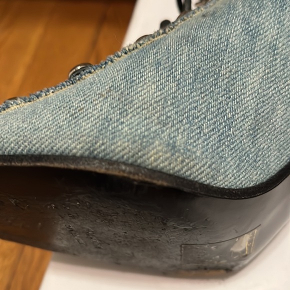 Balmain Denim Open Toe Bootie SZ 39, Same Day Ship π Spring Clean Closet Saleπ - Picture 15 of 16